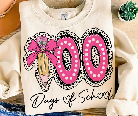 Teacher - 100 Days Pink and Black