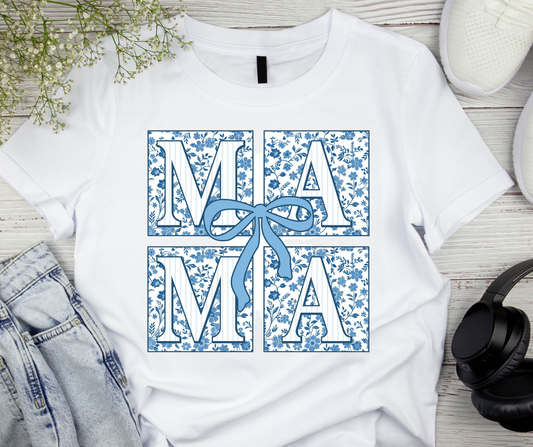 Mama - Building Blocks Blue Floral