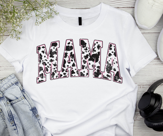 Mama - Cow Print