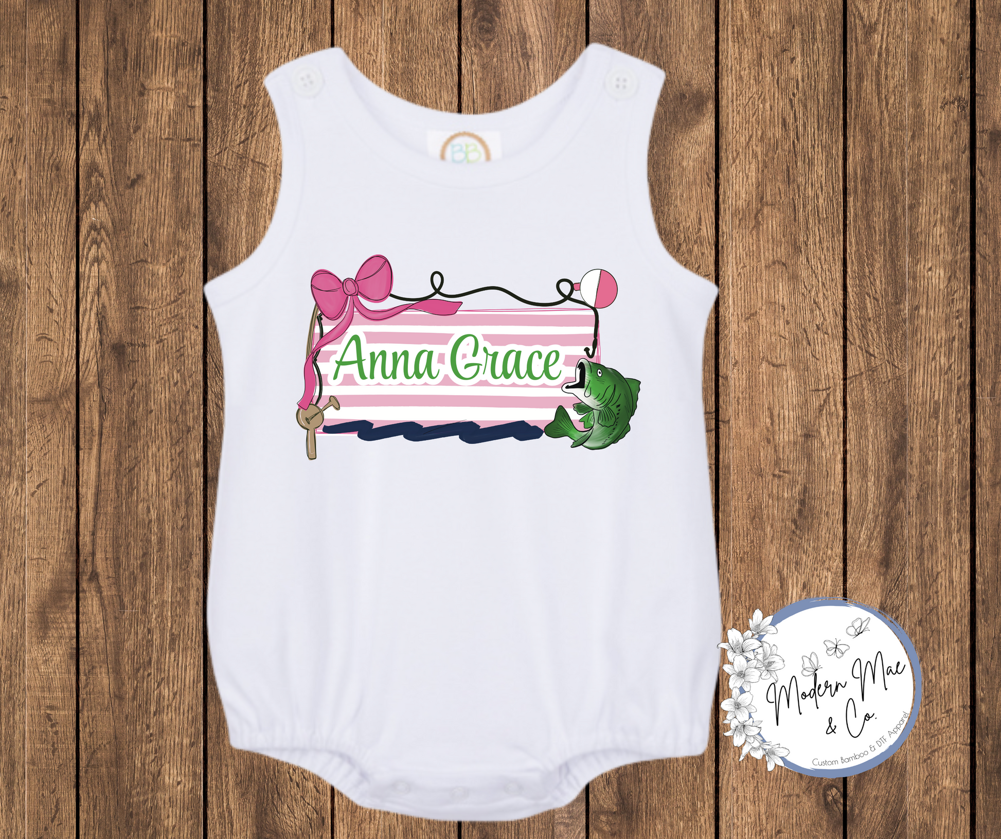 Sun Bubble - Personalized Ready to Fish Girl