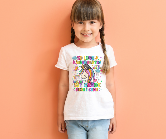Graduate Kindergarten Festive Unicorn
