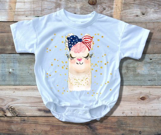 4th of July - Llama and Gold