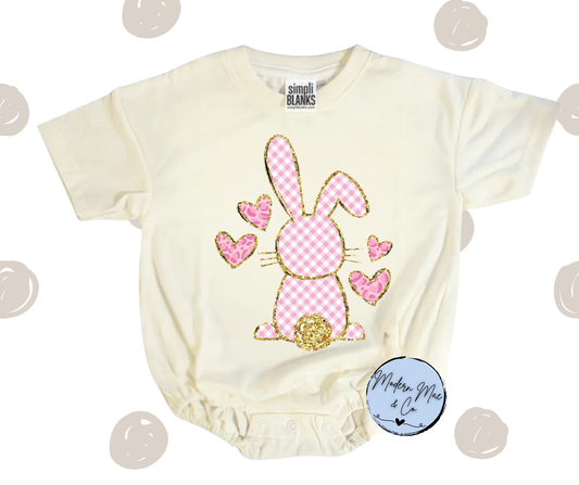 Easter - Bunny - Pink Plaid