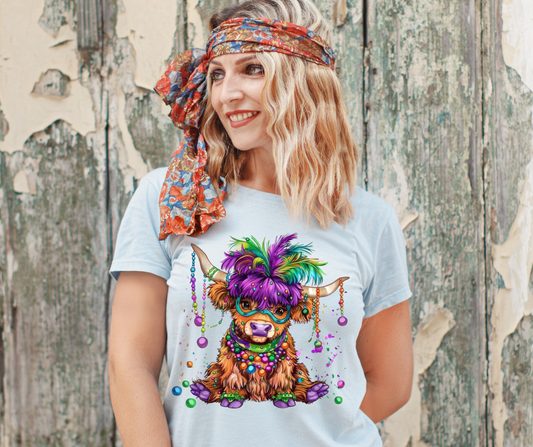 Mardi Gras - Highland Cow