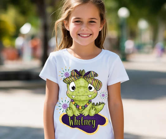 Mardi Gras Dino - Girl
