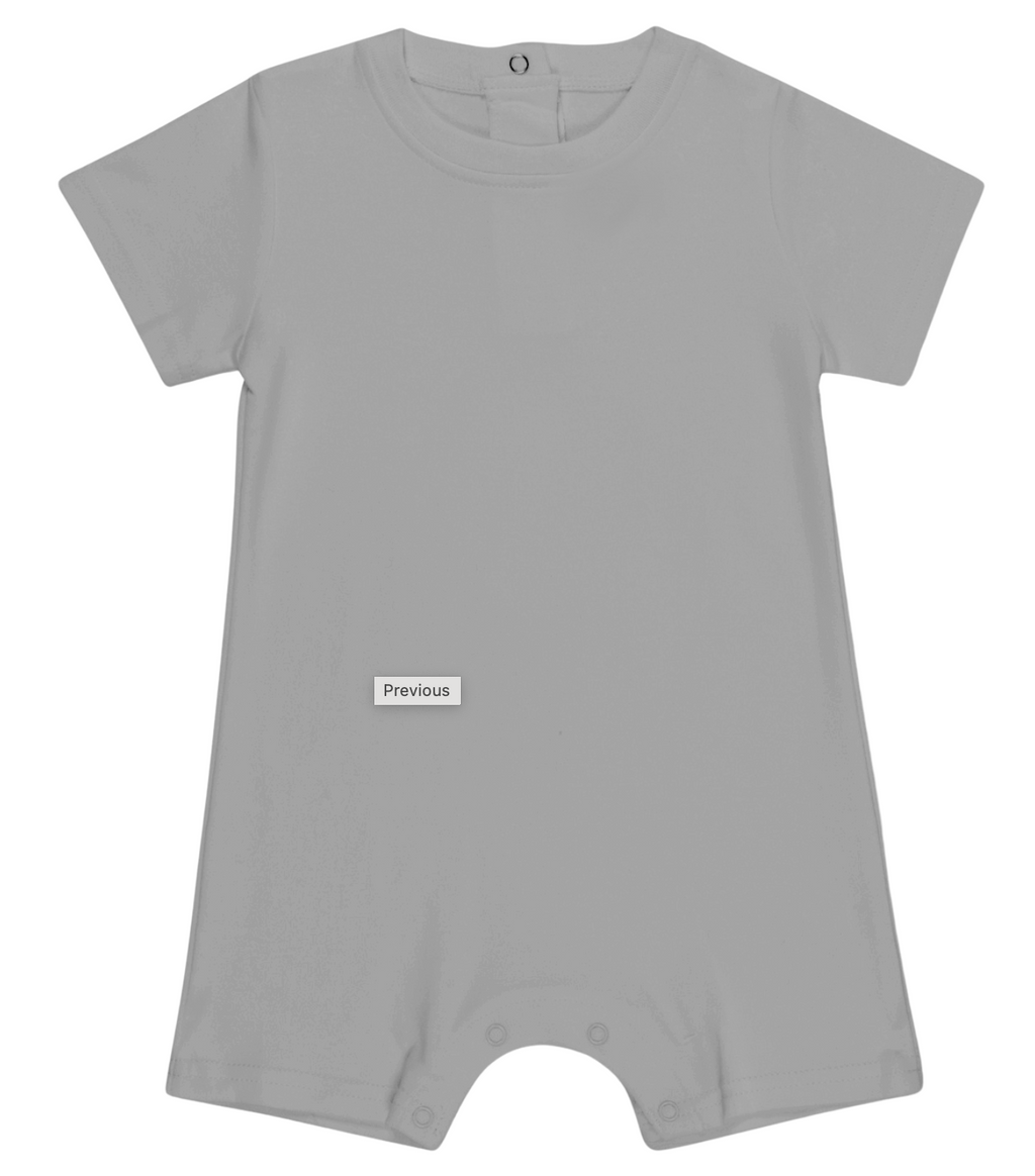 Boy SS Romper - Personalized Bear Print