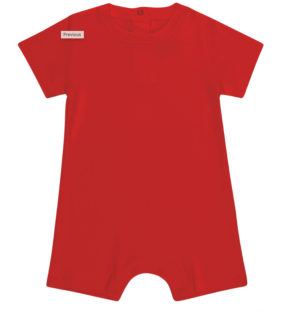 Boy SS Romper - Personalized Bear Print